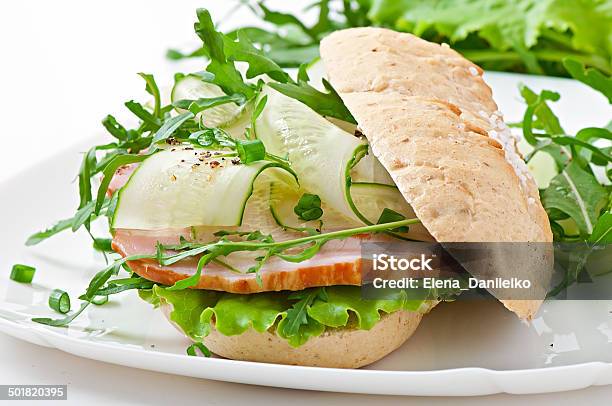 유용한 샌드위치 햄 허브 가공육에 대한 스톡 사진 및 기타 이미지 - 가공육, 건강에 좋지 않은 음식, 건강한 생활방식