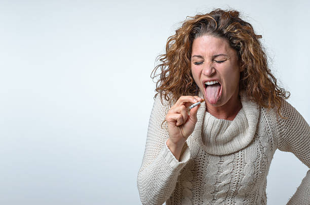 istock Attractive young woman showing her distaste 501822346