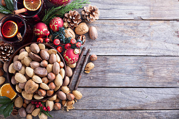 istock Variety of nuts with shells in a bowl 501823062
