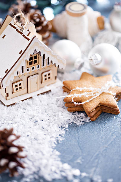 istock Christmas ornaments and cookies 501823448