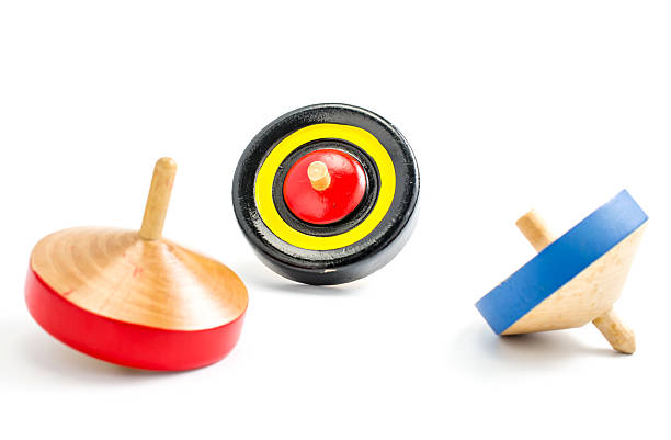 istock vintage wooden spinning top toy 501827314