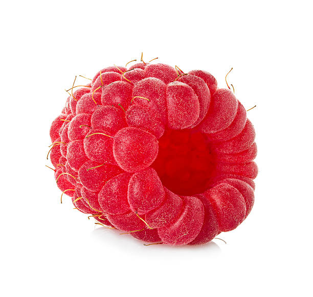 白い背景に分離されたラズベリー - raspberry berry fruit gourmet isolated ストックフォトと画像