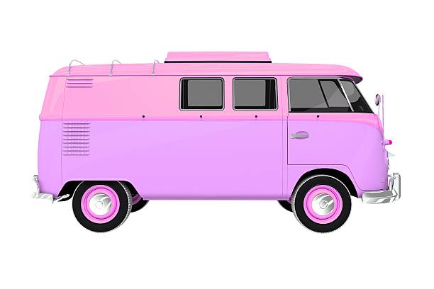 istock Pinky Vintage Camper Isolated 501832313