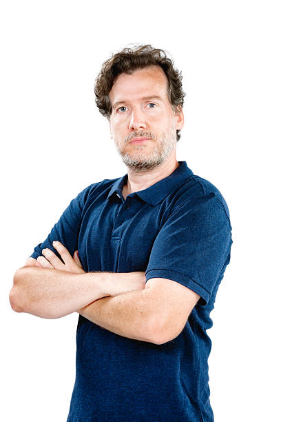 istock Searious mature bearded man arms crossed 501832403