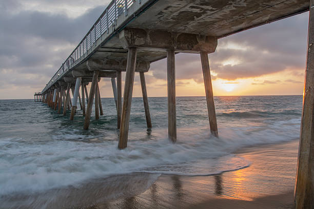 istock pier at sunset, hermosa beach, california 501833181