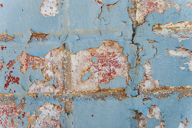 Old Chipping and Peeling Paint Background stock photo