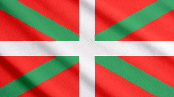 Basque flag waving.