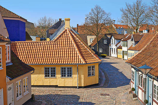 поэта hans христианский андерсон's детский дом - odense hans christian andersen town denmark стоковые фото и изображения