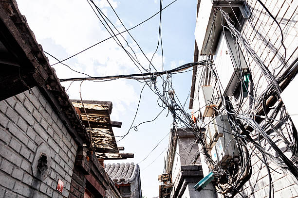 istock Electrical Wires in Old Beijing, China 501836457