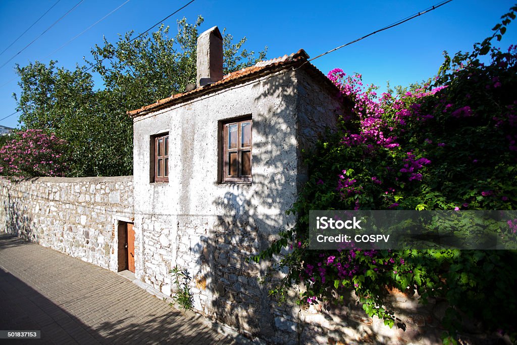 Bodrum Turkey Characteristic house of beautiful tourism city Bodrum Aegean Sea Stock Photo