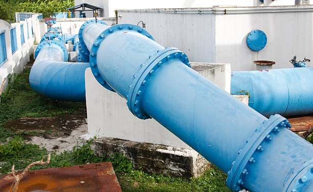 istock pipes of an irrigation water 501837307