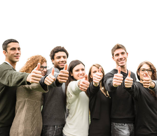 istock Multiracial adult - thumbs up 501843968