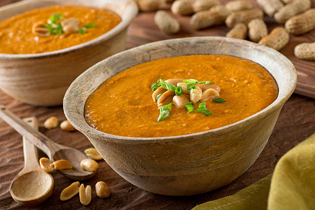 African Peanut Soup stock photo