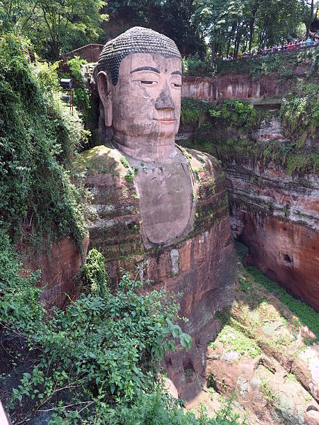 istock Leshan Grand Giant Buddha statue 501851608