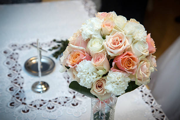 istock Bridal bouquet, flowers 501852042