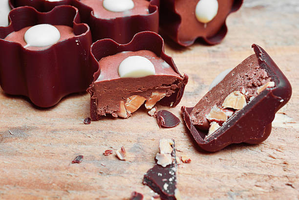 istock candy of milk chocolate on wooden background 501853186