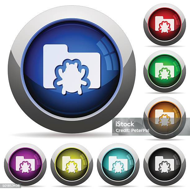 Create A Bug Button Bug Folder Button Set Stock Illustration - Download Image Now - 2015 ...