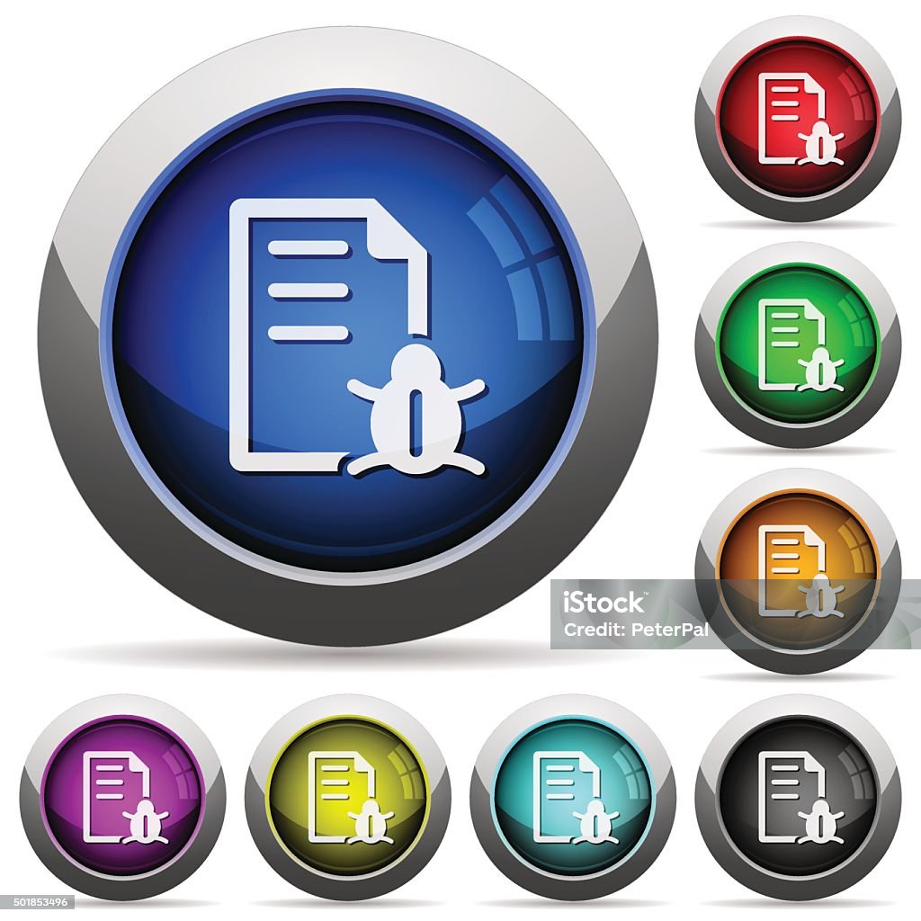 Bug Report Button Set Stock Illustration - Download Image Now - 2015 ...