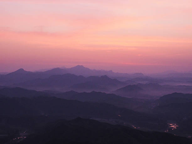Sunrise at Great Wall of China