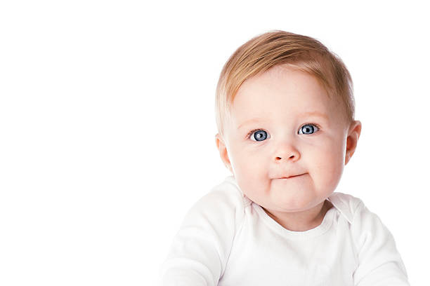 bayi bahagia - satu bayi perempuan saja foto potret stok, foto, & gambar bebas royalti