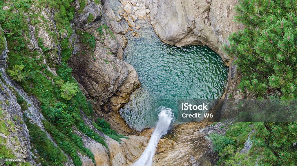 Waterfall in Alps Waterfall in Schwangau, Bavaria, Germany Waterfall Stock Photo