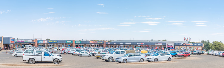 Bloemfontein, South Africa - December 16, 2015: The Bloem Value Mart Shopping Centre in Fleurdal, a suburb of Bloemfontein, the capital city of the Free State Province