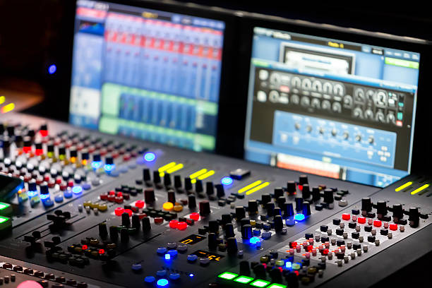 istock mixing console, or audio mixer,shallow dof 501856850