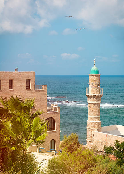 Old Jaffa Minaret and sea view, Israel