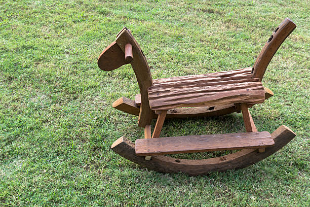 istock Wooden rocking horse 501860551