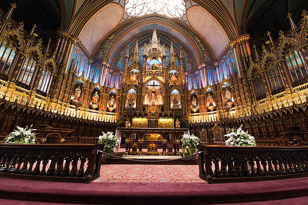 istock Notre Dame Basilica, Montreal, Quebec, Canada 501860621