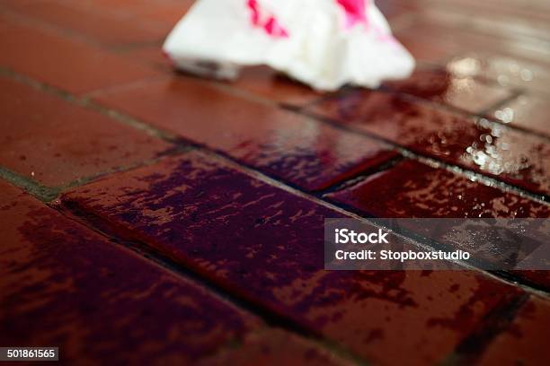 Red Blood Tissue Paper Stock Photo - Download Image Now - Blood, Garbage, Clean