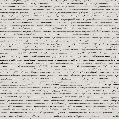 Fun Handwriting Background Handwriting Seamless Vector Background Stock Illustration - Download ...
