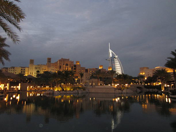 istock Night scenery of Burj Al-Arab, Dubai 501864747