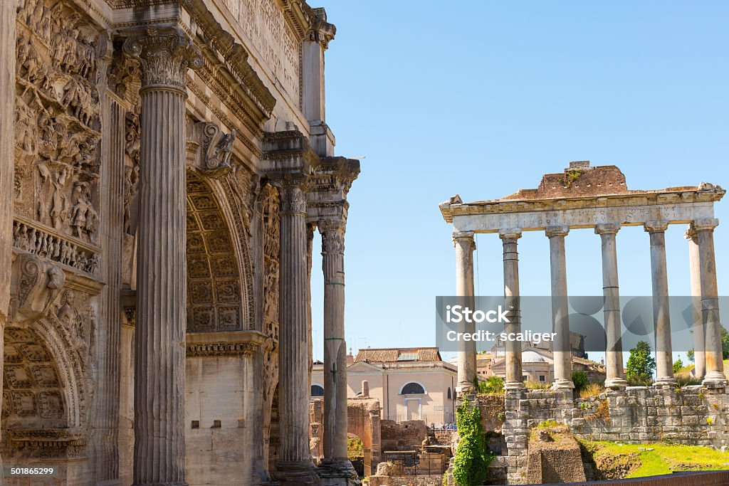 Fórum Romano em Roma - Royalty-free Antigo Foto de stock