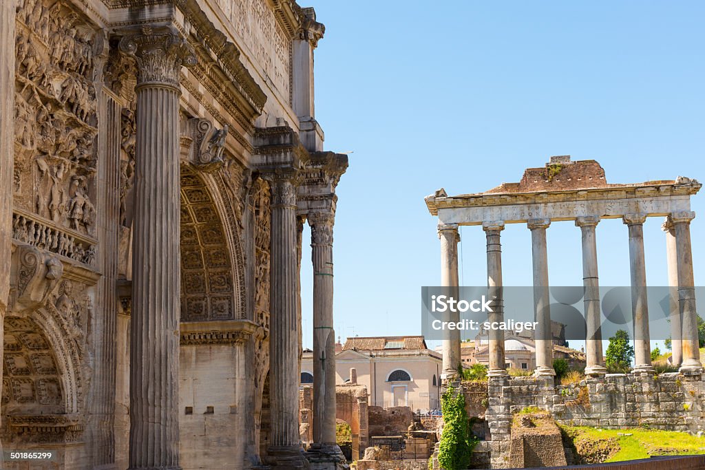 Римский форум в Риме - Стоковые фото Антиквариат роялти-фри