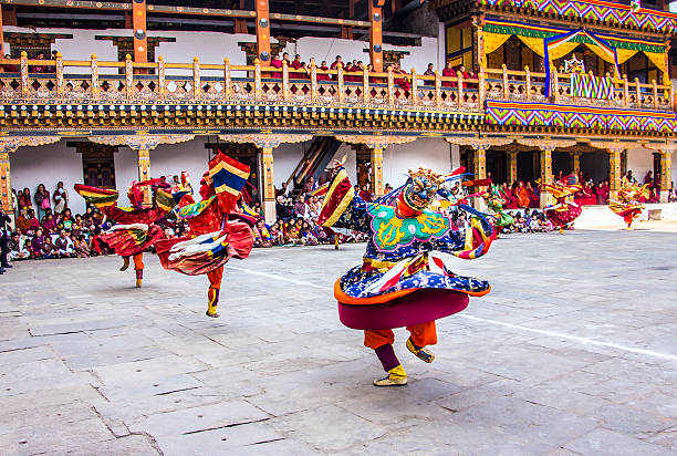 masked dancer stock photo