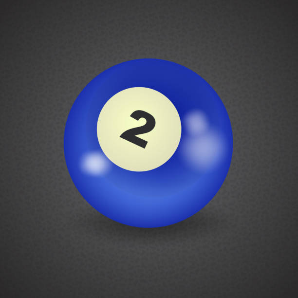 istock set of billiard balls, billiards, ball number 2 501865611