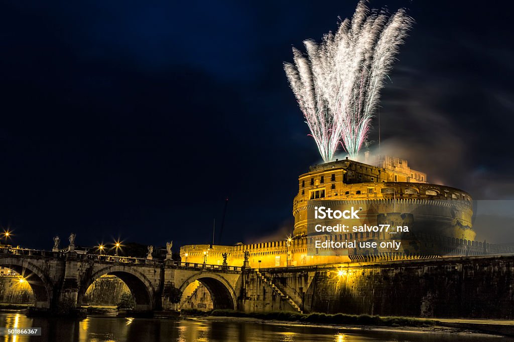 Pinwheel of Castel Sant'Angelo Rome, Italy - June 29, 2014: The seventh edition of the Pinwheel of Castel Sant'Angelo on the occasion of the celebration of Saints Peter and Paul, the patron of the city of Rome. Angel Stock Photo