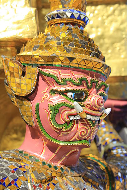 istock The Pink demon guard in Wat Phra Kaew 501866749