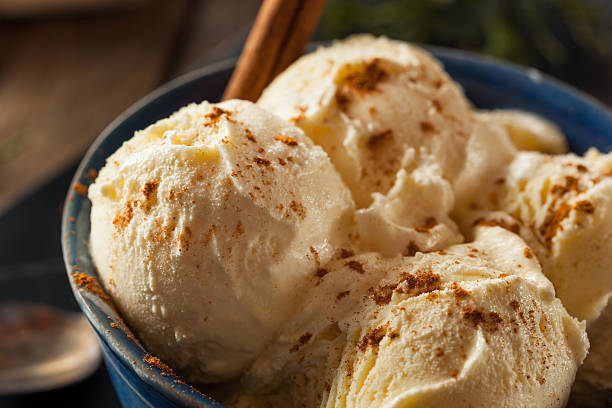 istock Cold Homemade Eggnog Ice Cream 501879718