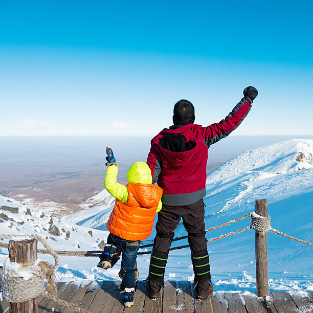 istock On top of the snow mountains 501880026