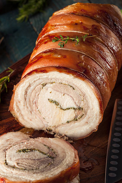 istock Homemade Rolled Porchetta Roast 501880838