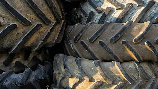 istock Numerous tires stacked on top of each other 501885208