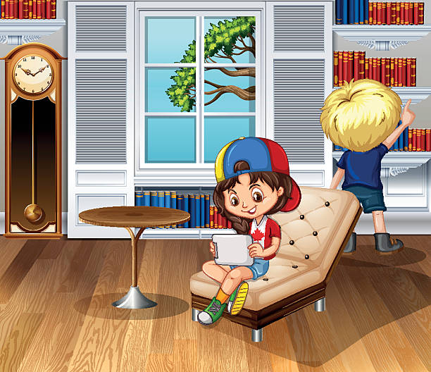 istock Children hanging out in the living room 501886780