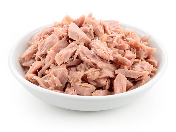 istock Tuna. Canned fish isolated on white. Macro. 501886882