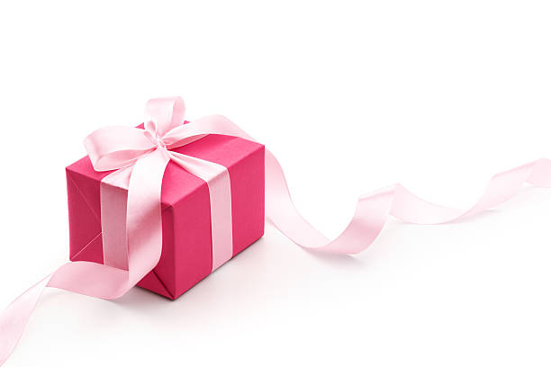 istock Pink Gift Box With Ribbon 501887108