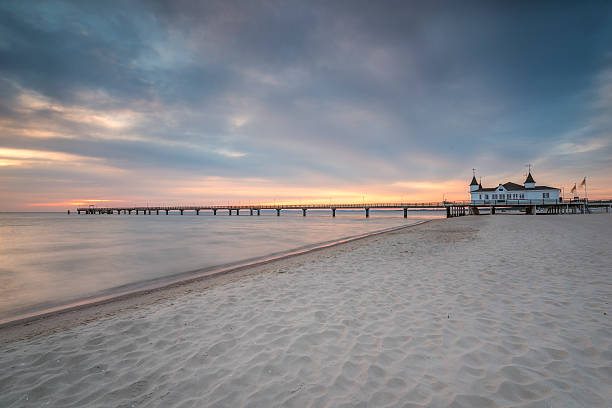 istock Pier before dawn, Baltic Sea, Ahlbeck (Heringsdorf) Germany 501887602