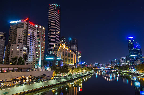 istock Melbourne City HDR night Skyline 501888106
