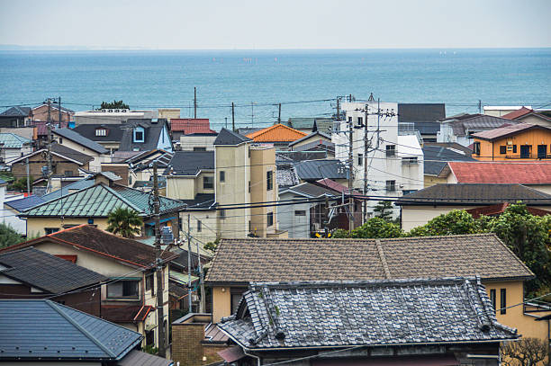 Traditional Japanese town rooftops - Kamakura