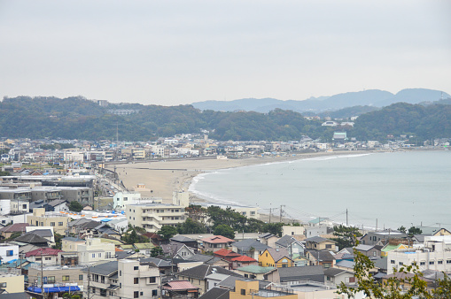 Traditional Japanese town rooftops - Kamakura